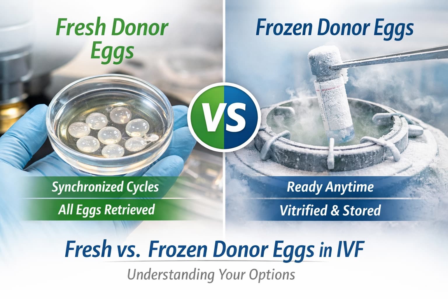 Friske vs. frosne donoræg i IVF: hvilken mulighed er bedre?